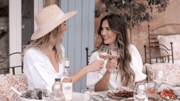 Cor do vinho rosé